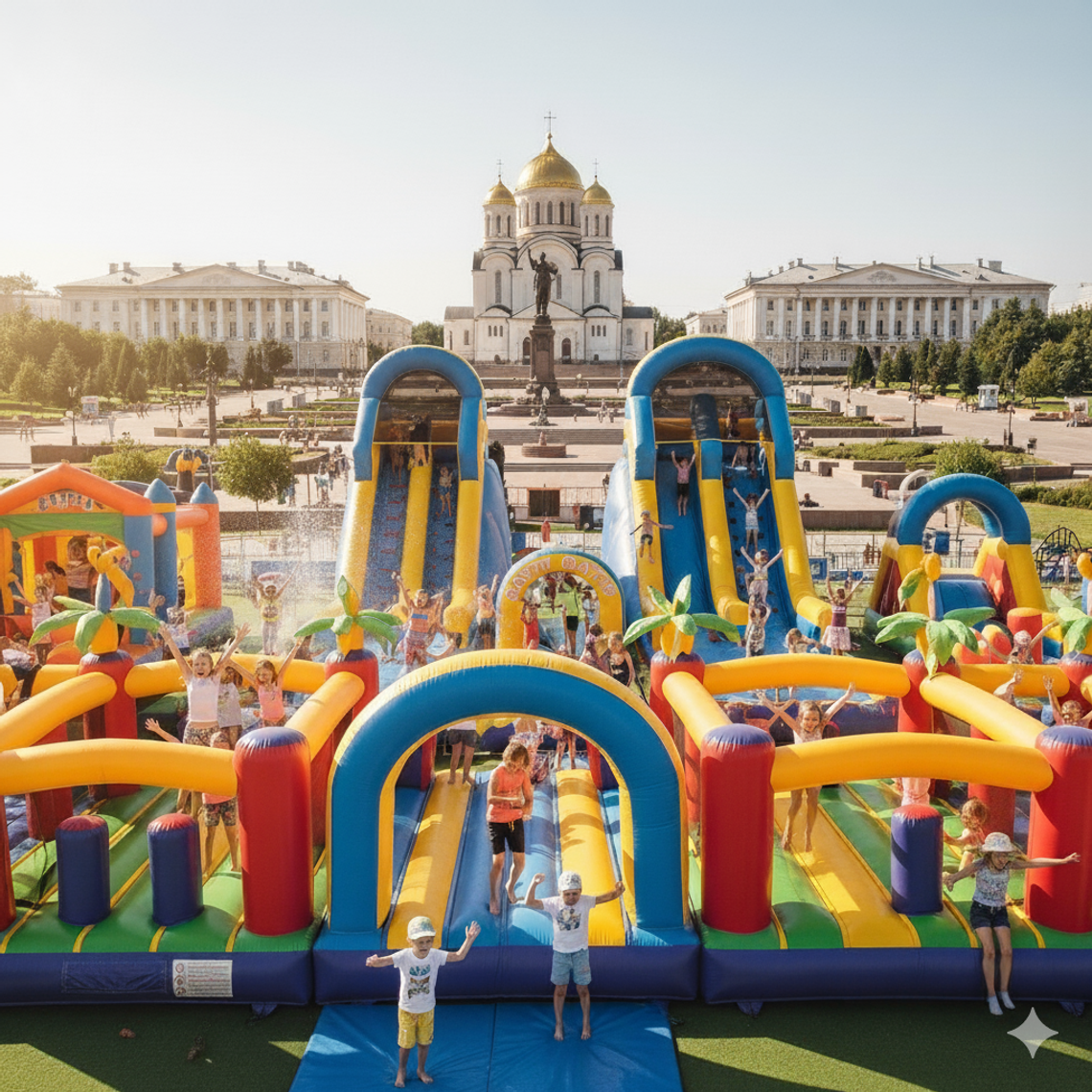 Надувной батут купить в Новочеркасске — БатутМастер 🎉