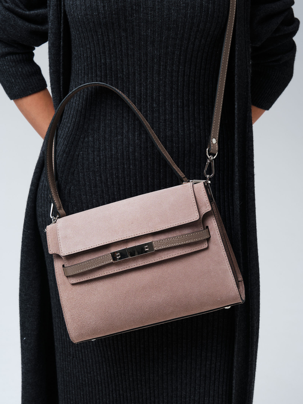 Замшевая сумка Rachel DBR 31361 капучино