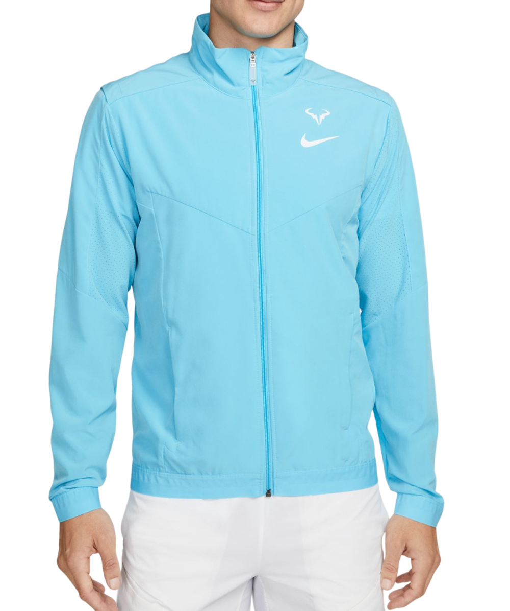 Мужская кофта теннисная Nike Court Dri-Fit Rafa Tennis Jacket - baltic blue/white