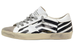 Golden Goose Super Star Cow Leather, Leather Skateboard Shoes Women"s Black White
