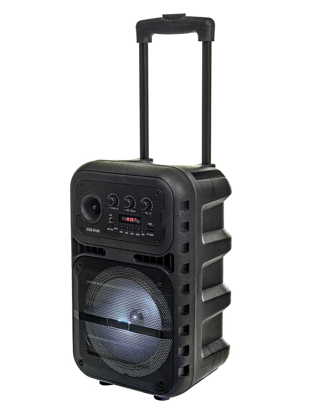 Портативная колонка WIRELESS SPEAKER BOOMS BASS E 818 Bluetooth, с микрофоном для караоке, FM, MP3 и подсветкой
