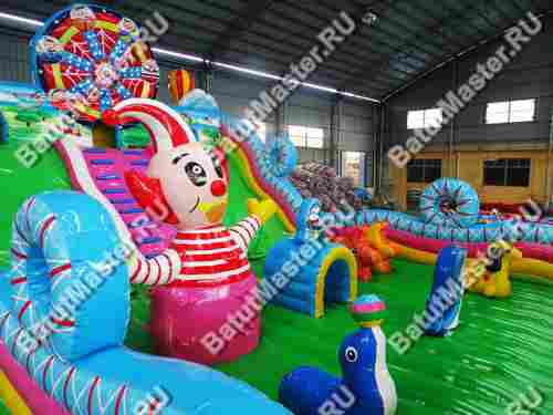 Коммерческий надувной батут "Парк развлечений" 12*8*6,5 м