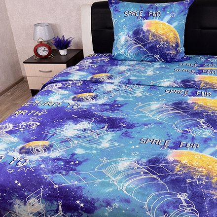 Комплект постельного белья "IS. ГАЛАКТИКА", бязь Премиум, 100% хлопок. НАВОЛОЧКА 1 ШТ!
