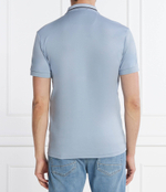 Поло PAUL CURVED BOSS GREEN - голубой(50469245)