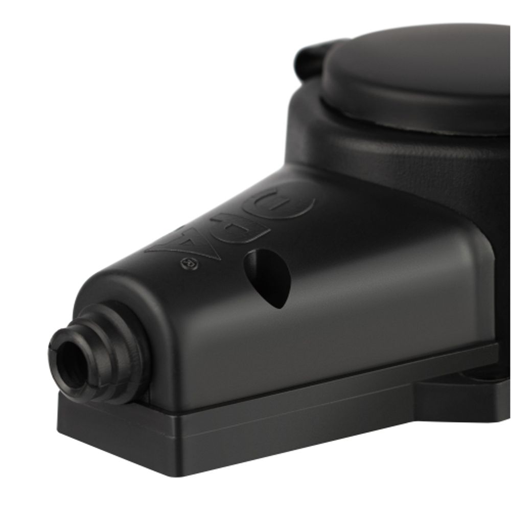 Колодка ЭРА KX-2e-B-IP44 каучуковая с заземлением 2 розетки 16A IP44 черная | Колодки
