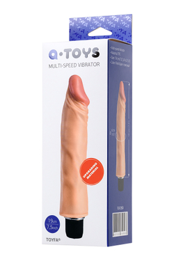 Реалистичный вибратор A-Toys by TOYFA Toron, TPE, телесный, 21 см