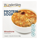 WonderSlim, протеиновый суп, минестроне, 7 пакетиков по 28 г
