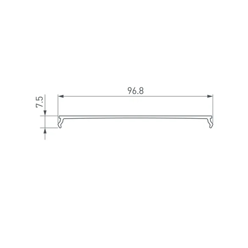 Экран ARH-POWER-W100-2000 OPAL (Arlight, Пластик) 036367