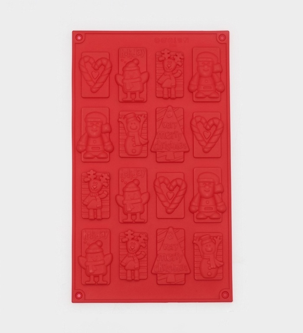 Силиконовая форма для конфет и шоколада "Новый Год" 30*17см