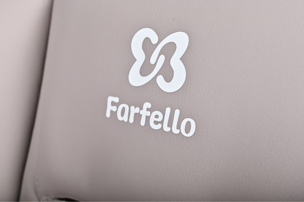 Стульчик для кормления электрокачели Farfello Multa серый шёлк