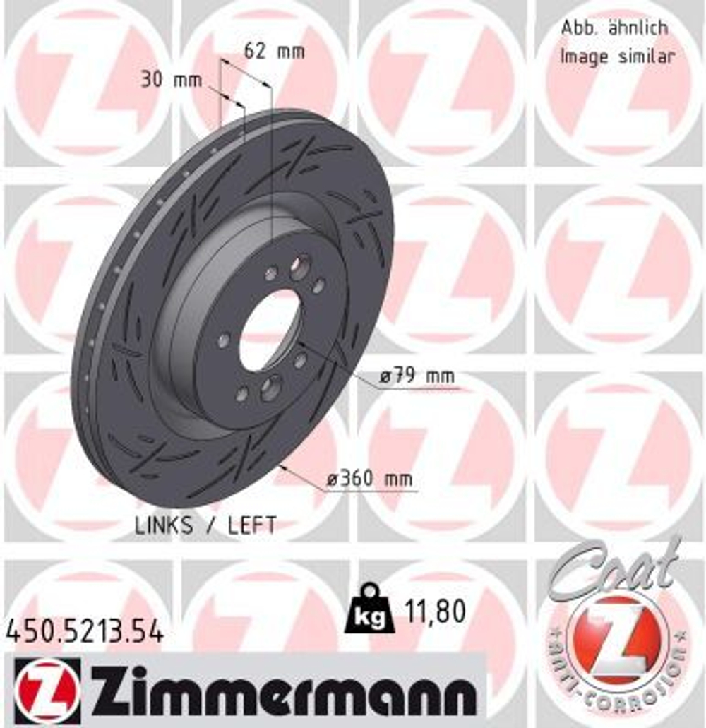 ZIMMERMANN - 450521354-ZIM - Brake Disc