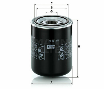Фильтр масляный W 1374/7