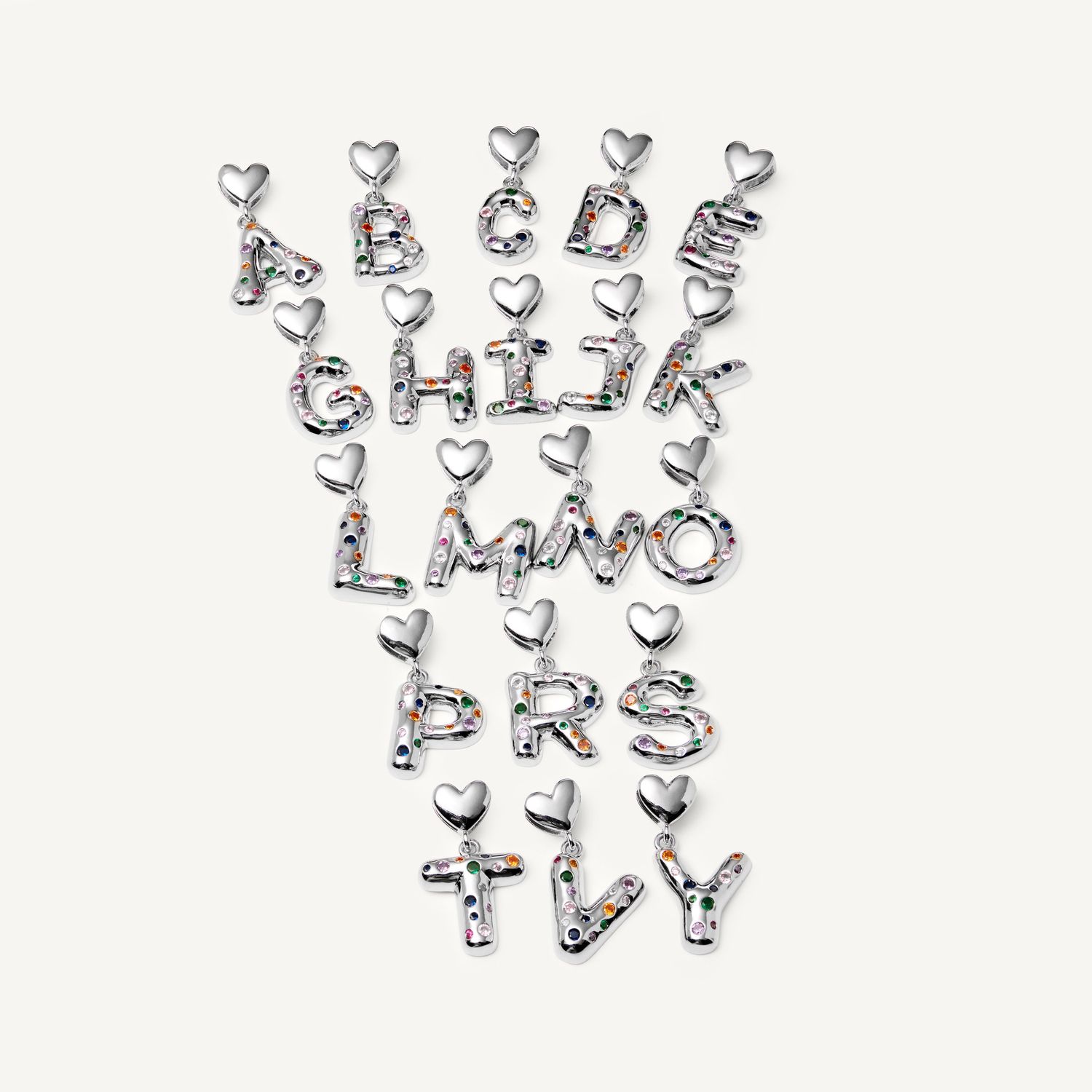 Колье My Rainbow ABC Necklace - Silver