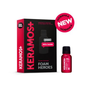 Foam Heroes Keramos+ керамическое покрытие для ЛКП автомобиля, 15мл