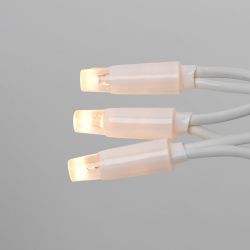 ULD-F90PRO S5M-050-SWK WW Гирлянда светодиодная. 5м. без вилки. Статическое свечение. Соединяемая. 50 светодиодов. Теплый белый свет 2700K. IP67. Провод белый. ТМ Uniel
