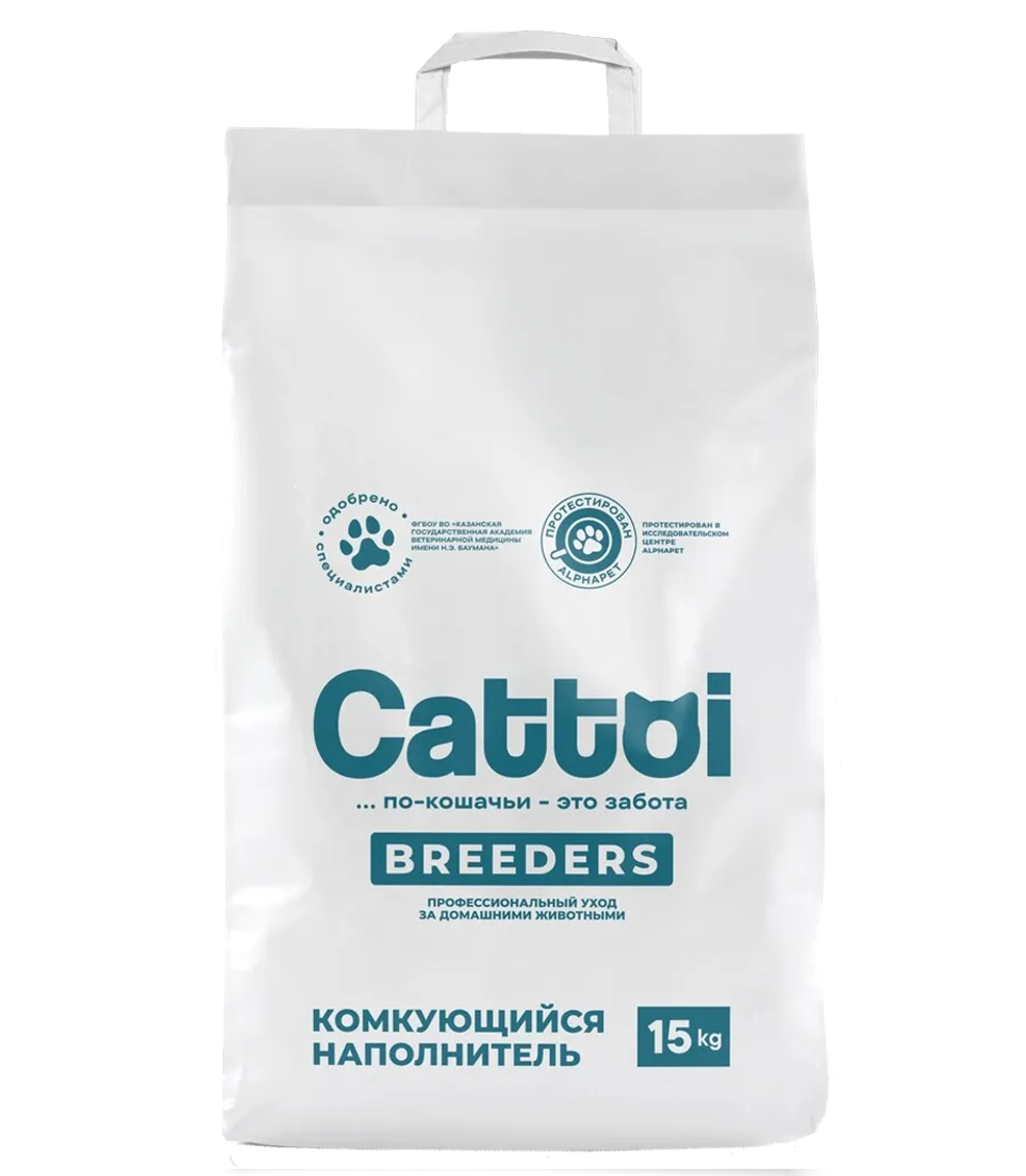 Cattoi Наполнитель комкующийся 15кг.