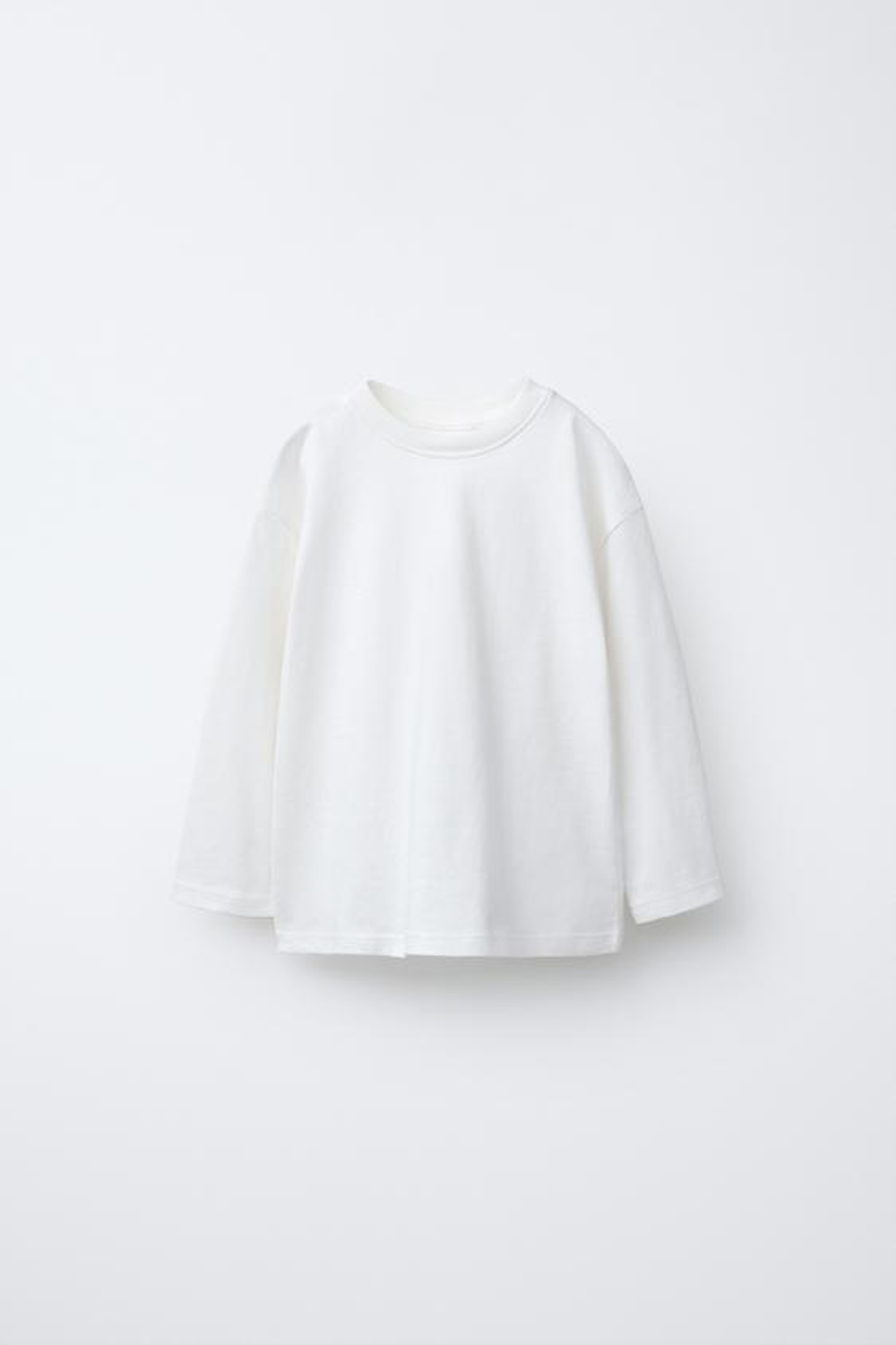 ZARA НАБОР ИЗ ДВУХ ОДНОТОННЫХ ФУТБОЛОК, ЧЕРНЫЙ