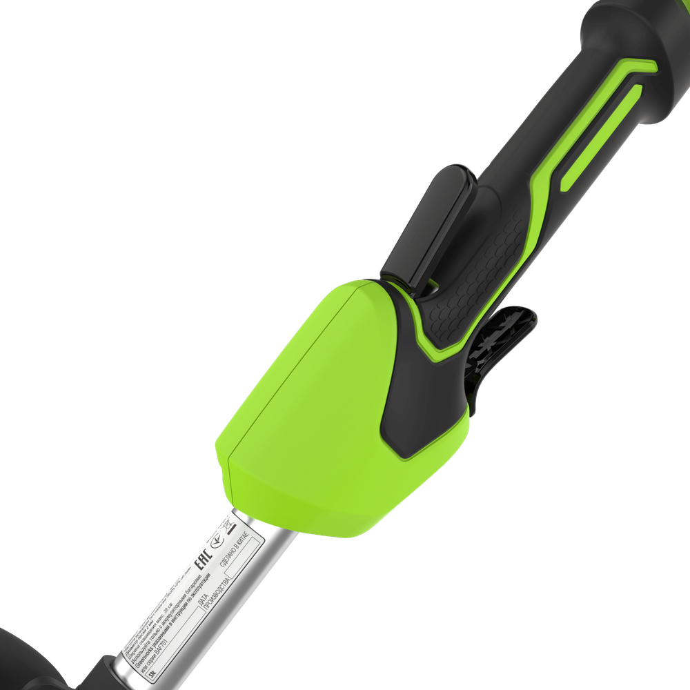 Аккумуляторный триммер Greenworks GD40LTK4, 40v, 38 см, (2112207UB), с аккумулятором 4 А·ч и зарядным устройством