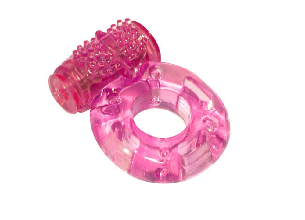 Эрекционное кольцо с вибрацией Rings Axle-pin pink (Цвет: розовый)