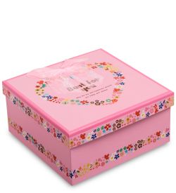 WG-29/3-A Коробка подарочная «Квадрат» цв.розовый