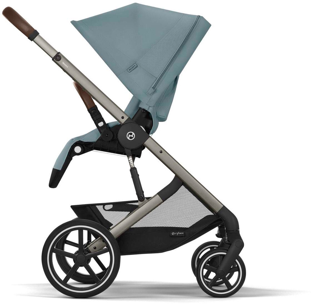 Cybex Детская коляска Balios S Lux BLK 2 в 1 цвет Stormy Blue