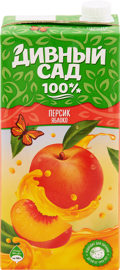 Сок Дивный Сад Яблочно-Персиковый 1.93л