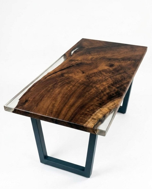 Обеденный стол из слэба ореха FRAME 120