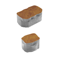 Тротуарная плитка Арена - Листопад гладкий Каир, комплект из 2 видов плит