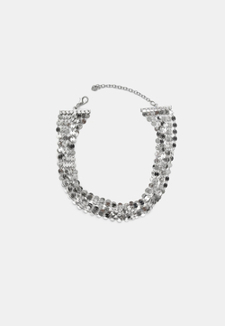 STRADIVARIUS Многослойное ожерелье, серый