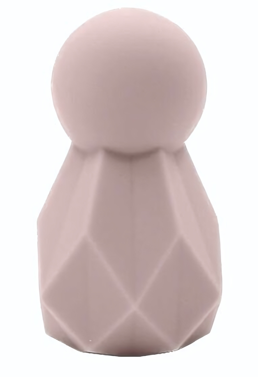 Розовый перезаряжаемый вибратор Polyhedron - 8 см. (Цвет: розовый)