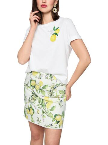 Marc Cain Футболка, декорированная стразами