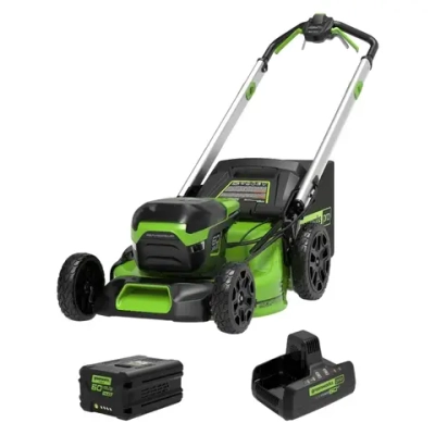 Газонокосилка аккумуляторная Greenworks GD60LM51SP 60В (1 x 5 Ач, Быстрое ЗУ) нож 51 см, 2514307/2944907/2954407