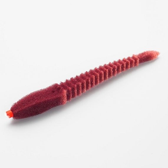 Приманки поролоновые 3D Ex WORM Br 14см под офсетный крючок № 3/0, 4/0, 5/0 10шт.