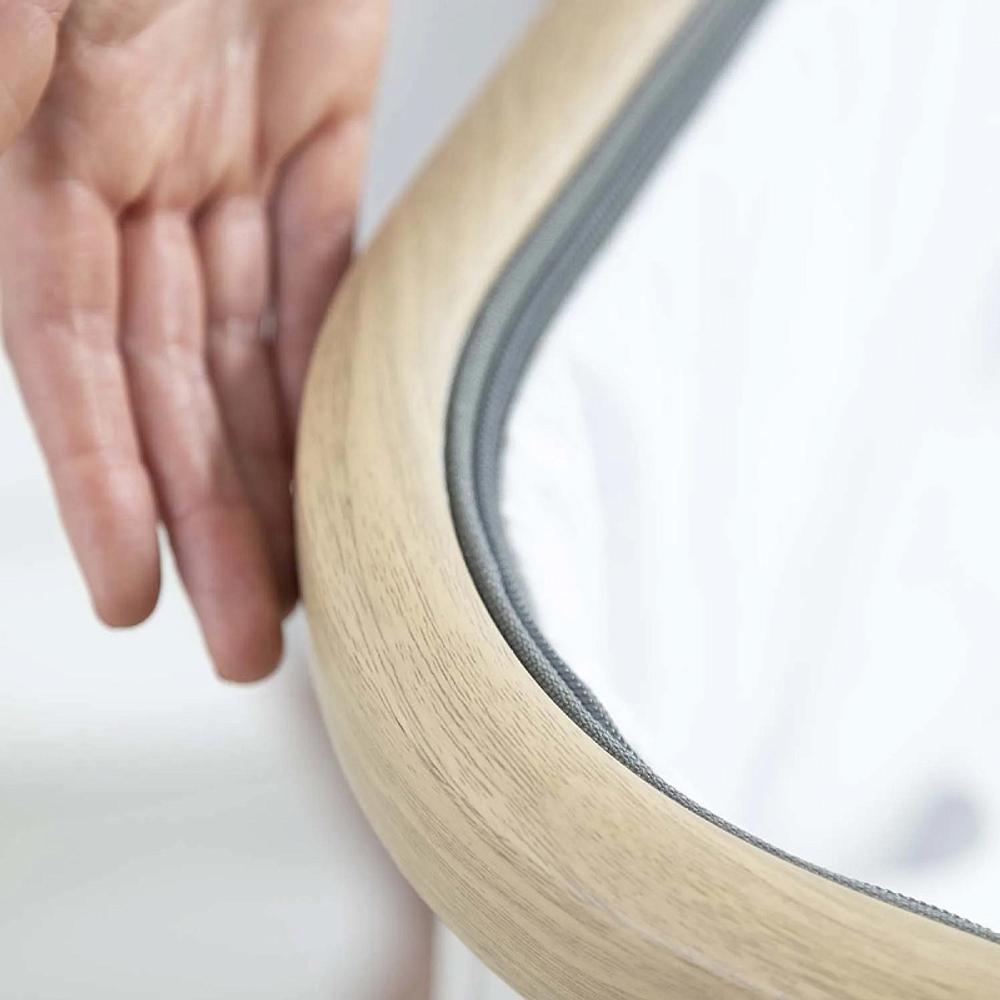 Колыбель приставная Tutti Bambini CoZee c колёсами GTD Oak/Silver