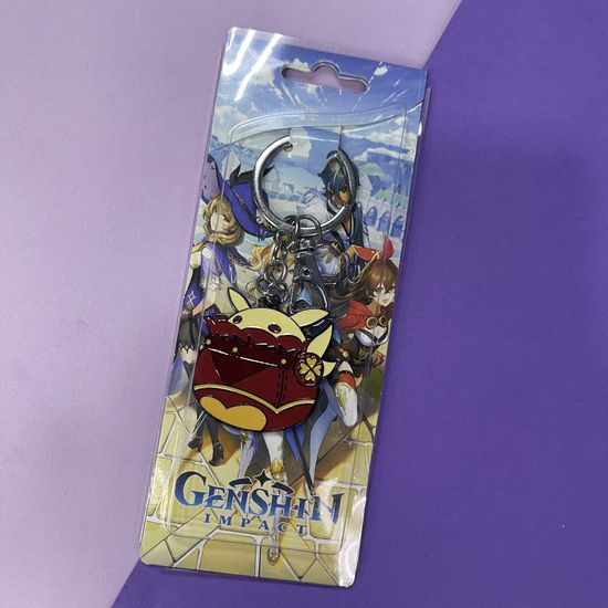 Брелок металлический друг Кли Геншин Импакт Genshin Impact