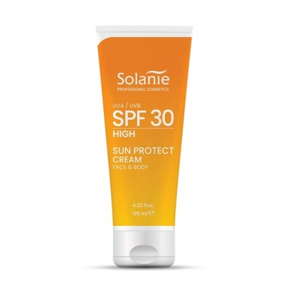 Солнцезащитный крем для лица и тела SPF30 SO FINE sun protect cream face & body, 125 мл