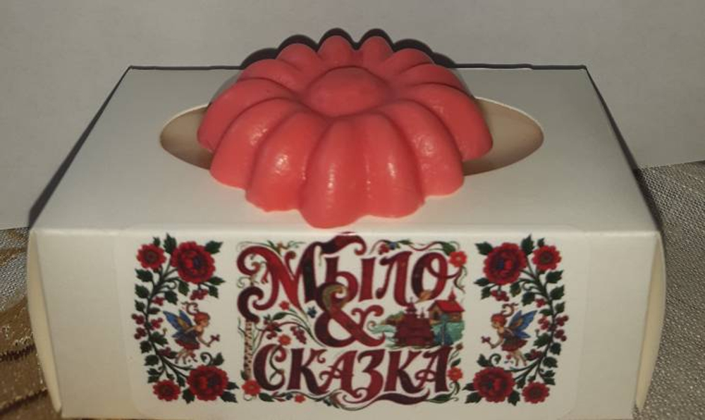 Мыло ручной работы & сказка "Аленький цветочек"(подарочная упаковка), для тела, для рук и лица, ручная работа, 20 г