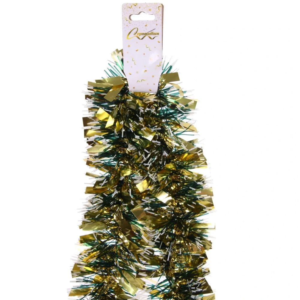 Мишура 2 м 9 см «Сказочные переливы», Золото