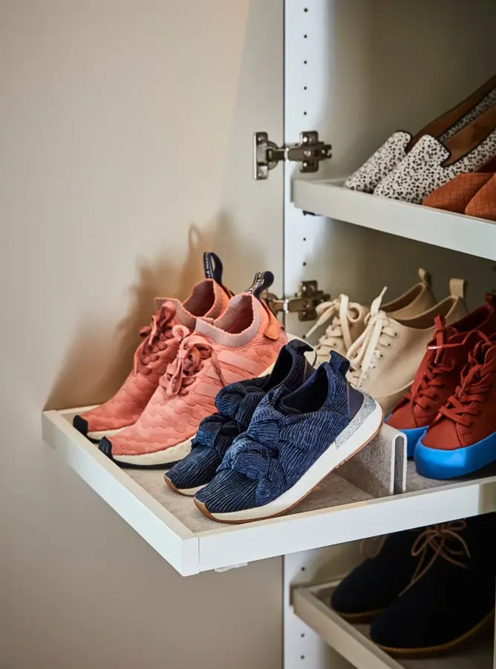 Вставка для обуви в выдвижной лоток - KOMPLEMENT IKEA/ КОМПЛИМЕНТ  ИКЕА , 58х50 см,  серый