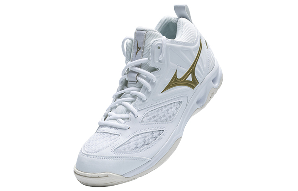 Mizuno Dynablitz Mid "White Gold"