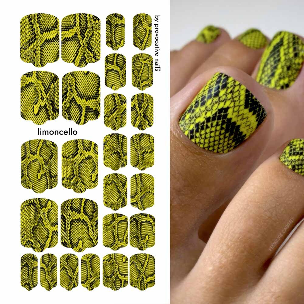 Плёнки для педикюра by provocative nails limoncello