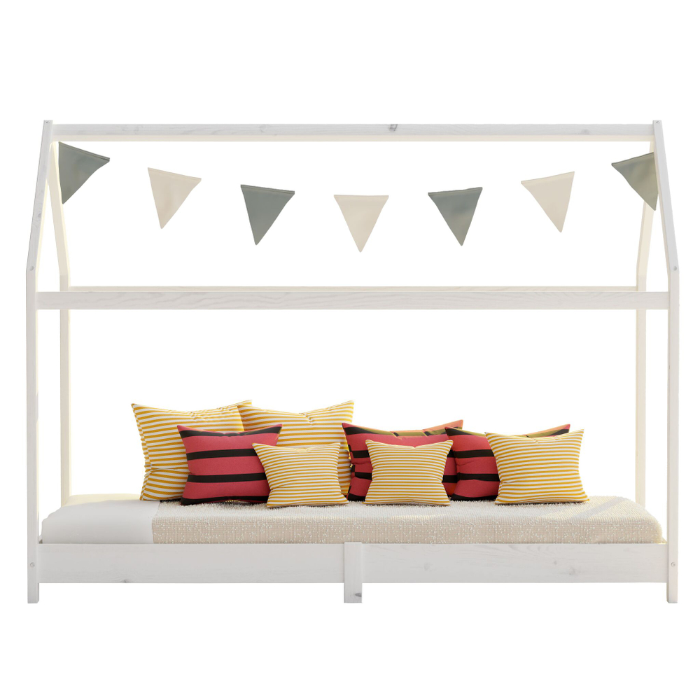 Кровать домик односпальная 90х190 Cozy, белая