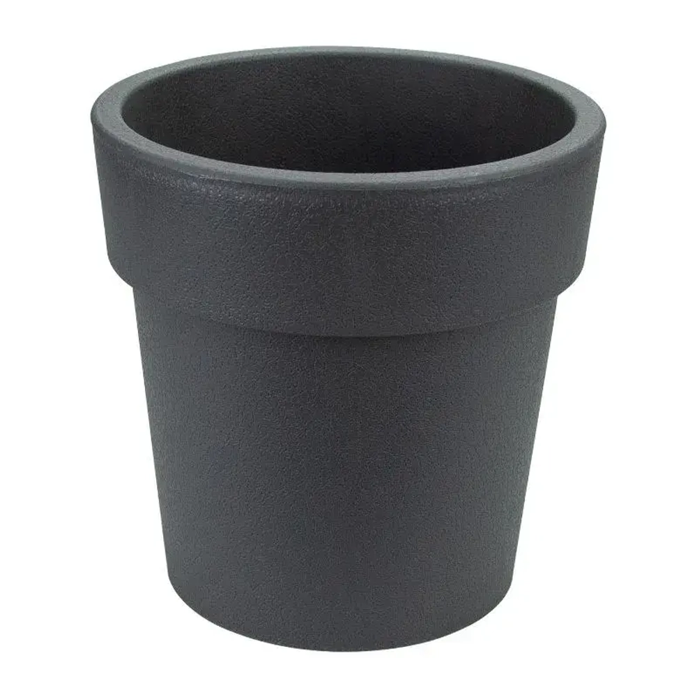 Кашпо ТУБУС 200мм 2,5л графитовый (комплект 8 шт)