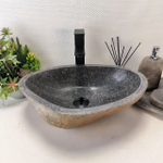 Раковина из речного камня RS-63516 (48*35*15) 0122