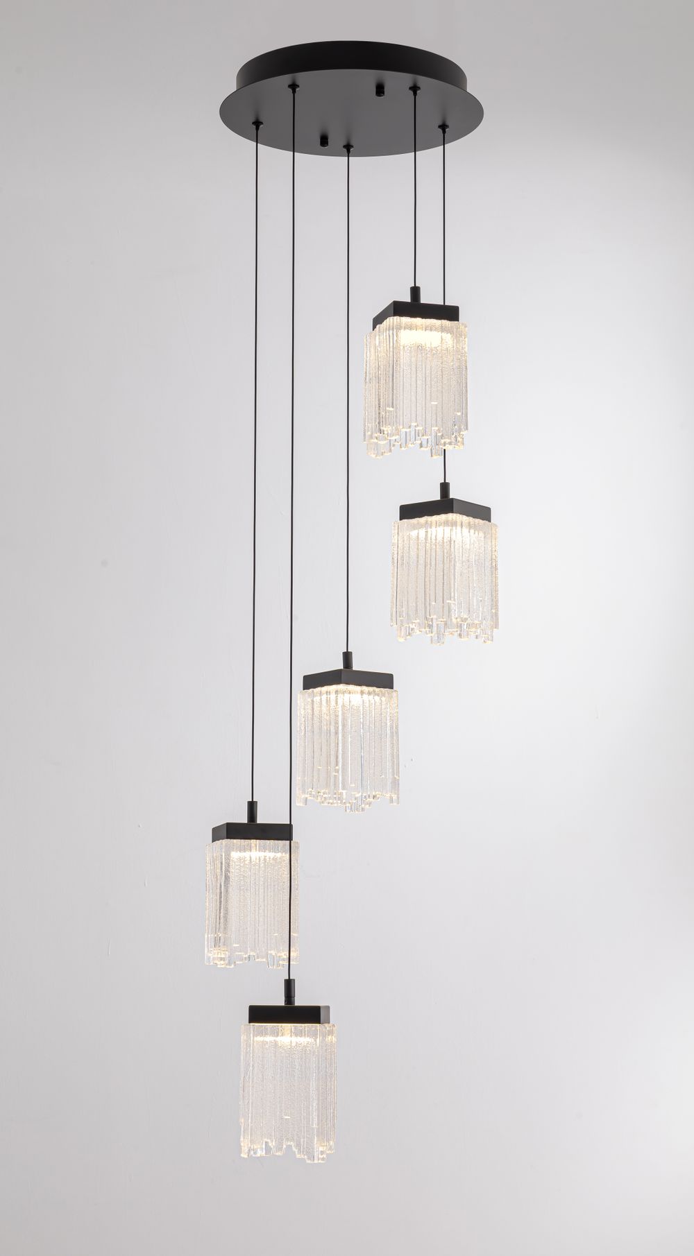 Подвесной светильник MD25020403-5A1 Matt black, LED/25.4W, 3000K dimmable