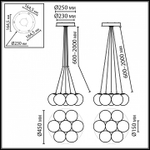 Подвесная люстра Odeon Light Magia 7109/7