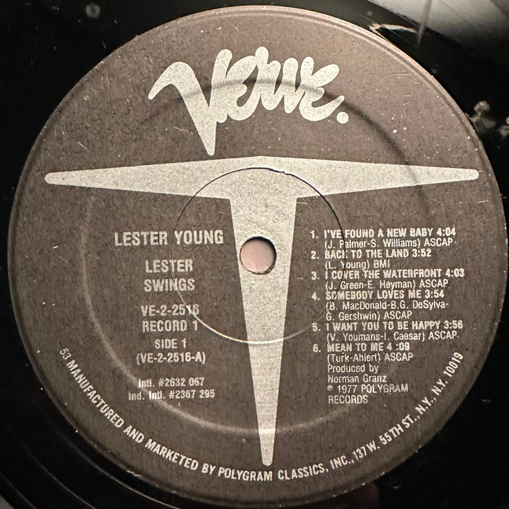 Lester Young - Lester Swings 2LP (США 1977г.)
