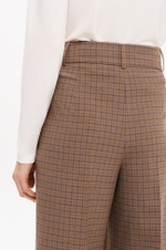31190 Брюки женские (коричневый клетка)