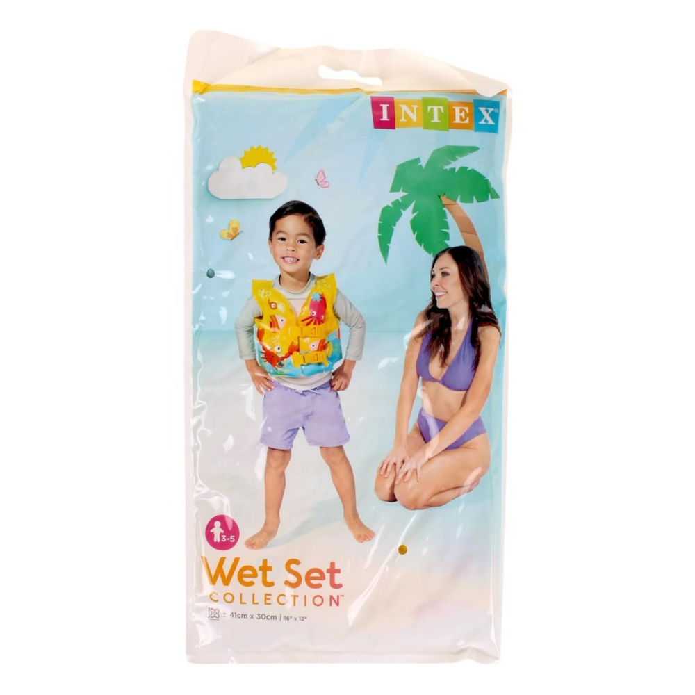 Жилет надувной детский Рыбки 41*30см 3-5 лет 59661/589389 (Intex)