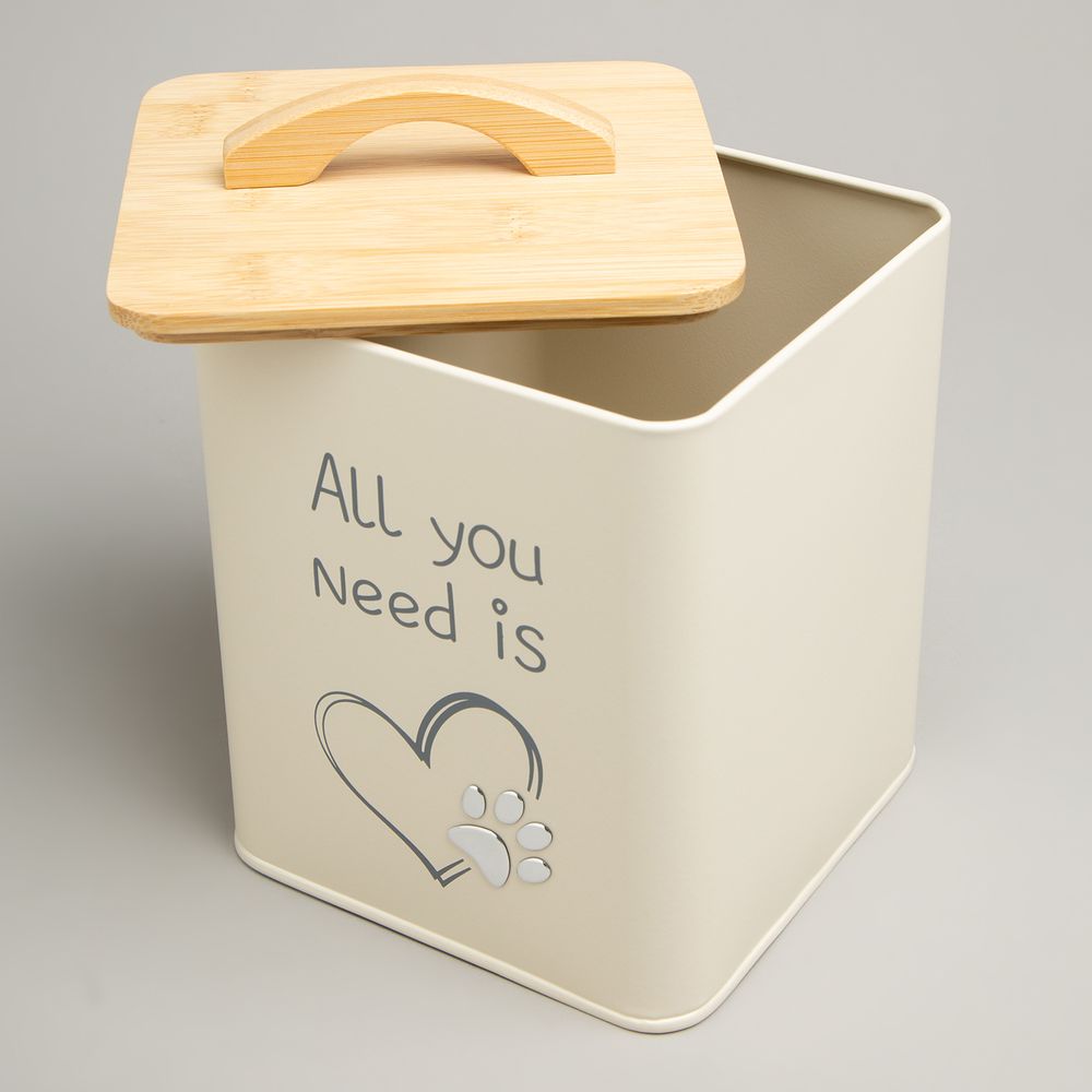 БАНКА AGNESS ДЛЯ ХРАНЕНИЯ КОРМА, 14Х14Х16 СМ, 3Л